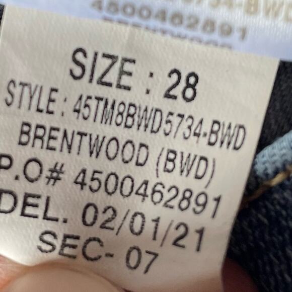 Joe’s High Rise Distressed Crop Denim Jeans in size 28 - Picture 6 of 12